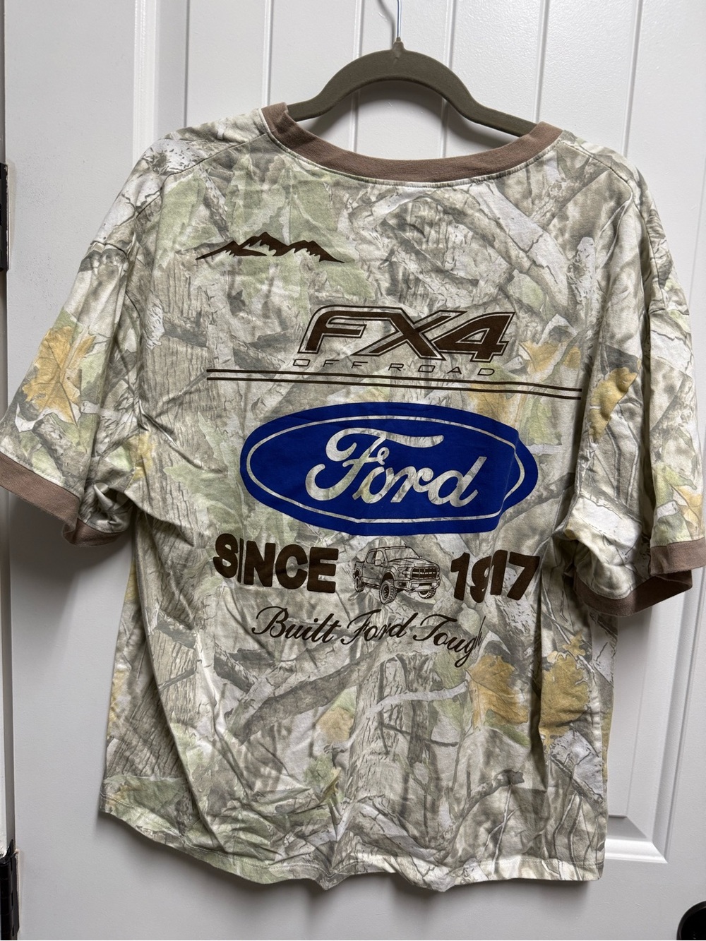 Ford Camo Logo Tee - Beige/Brown - Picture 2 of 4